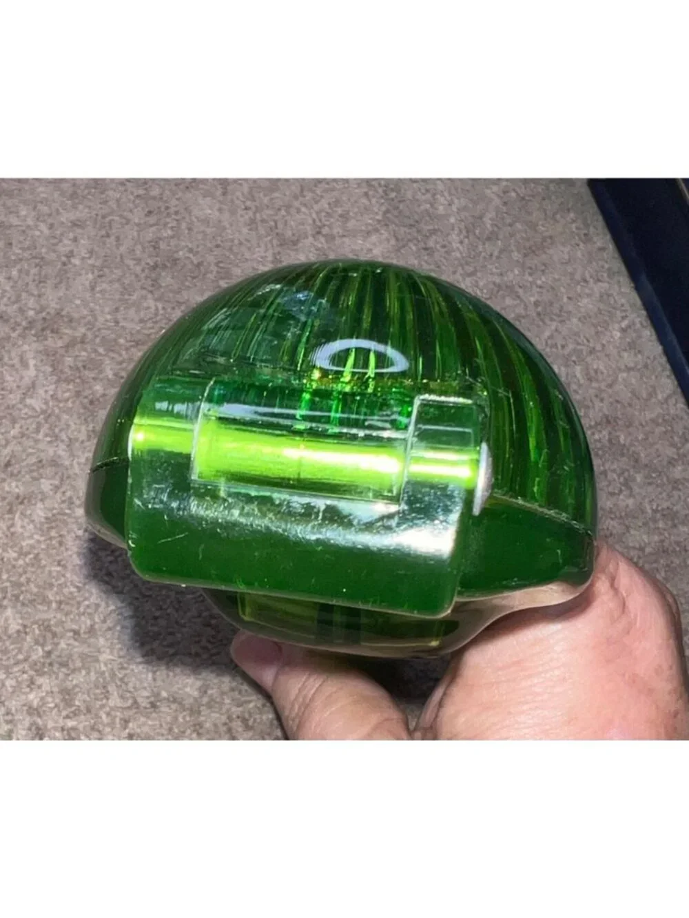 Vintage Green Lucite Citrus Juicer Handheld Press Mid-Century Kitchen Barware to